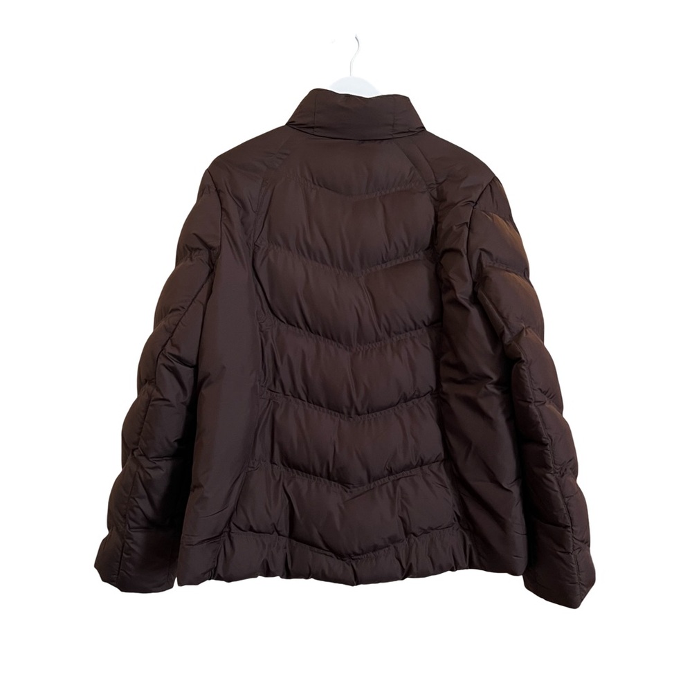 Athletic Works Brown Zip Up Quilted Puffer Coat Jacket Lightweight Size 1X - Picture 2 of 3